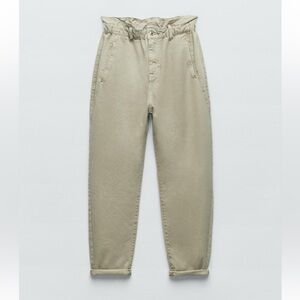 Zara paper bag waist pants
